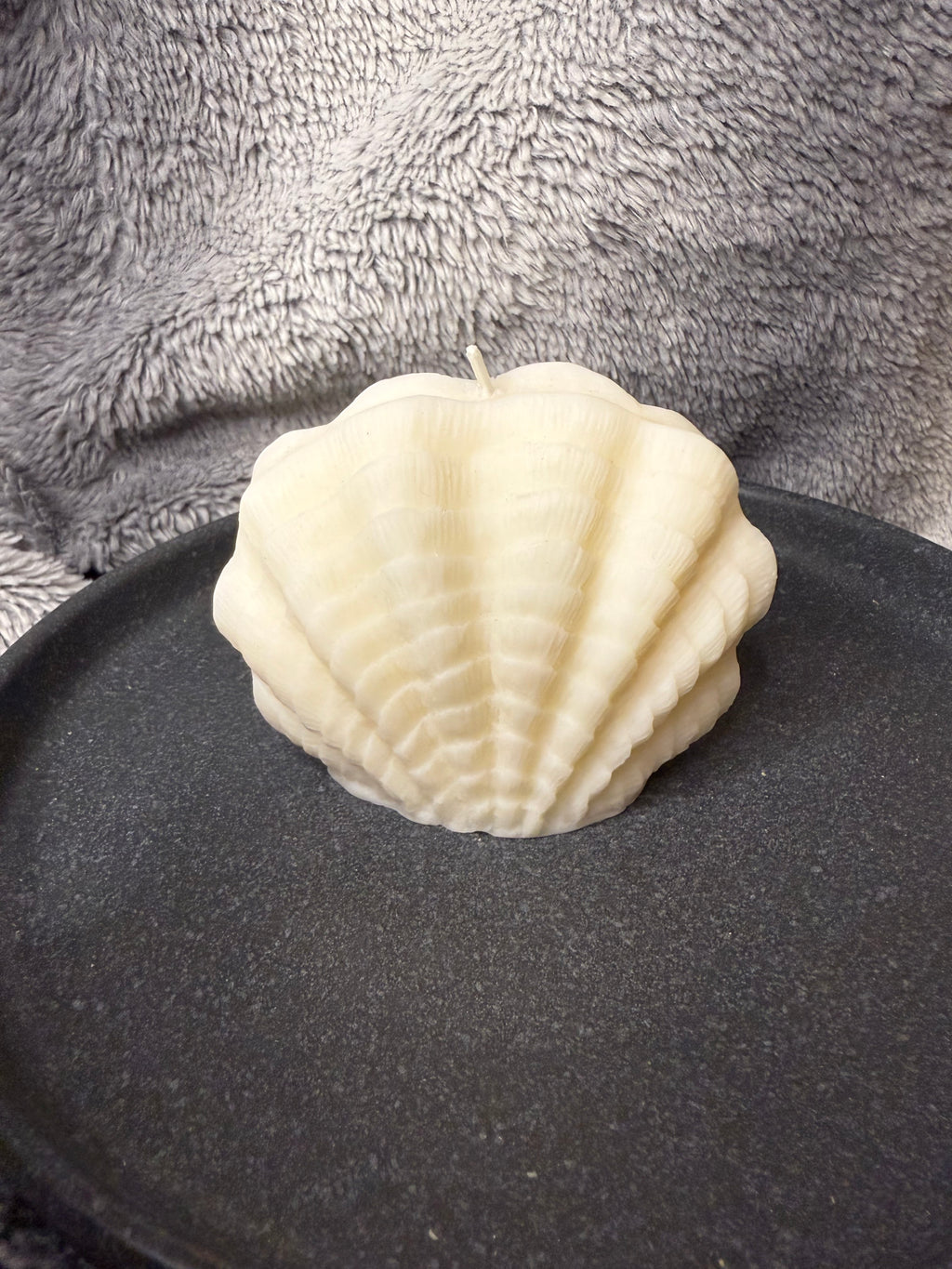 Muschel Kerze groß