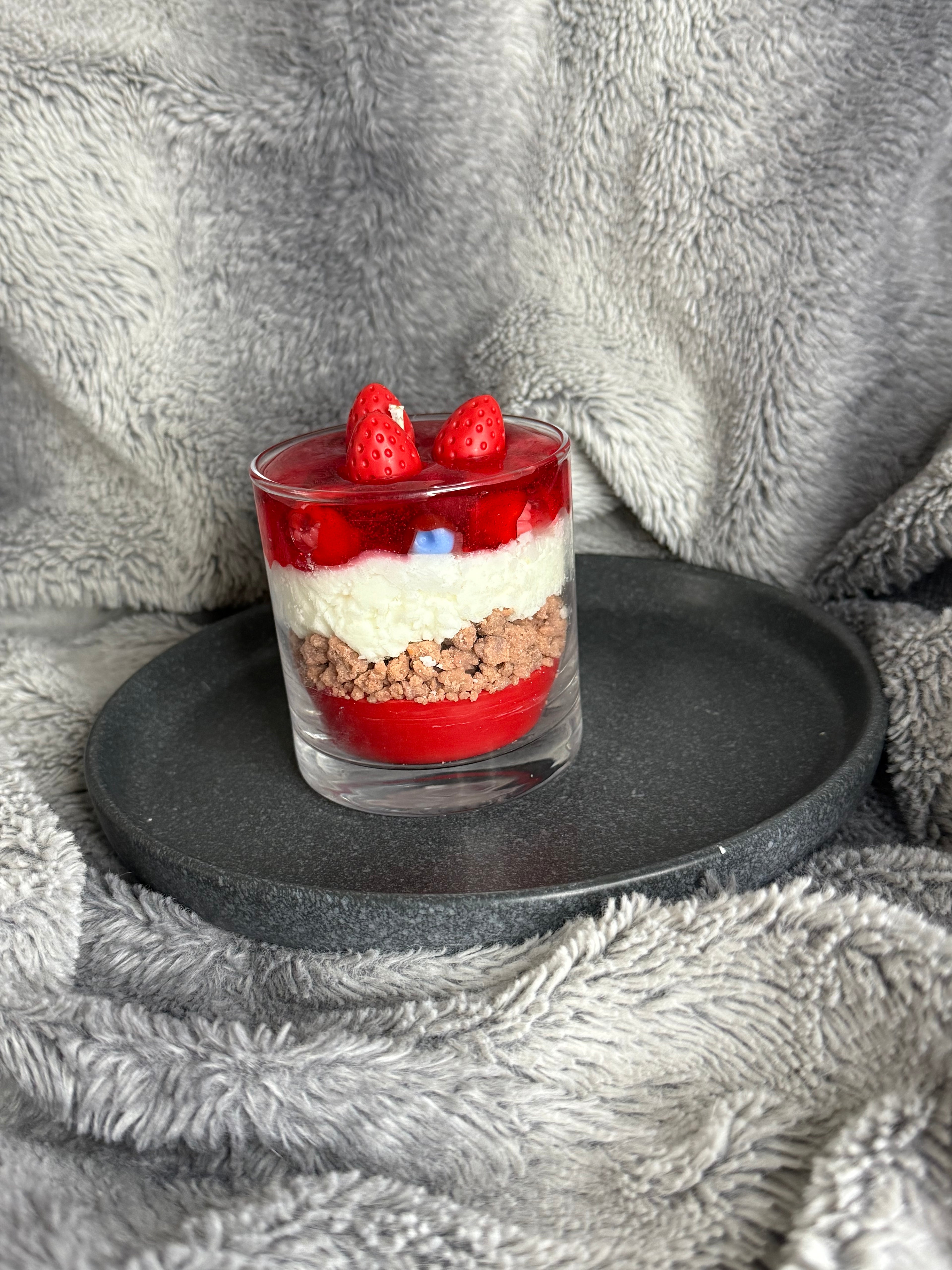 Beeren Dessert Kerze